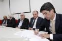 Posse do Conselho de Administração do Serviço Social Autônomo Paranacidade. Tomaram posse os secretários João Carlos Ortega, secretário do Desenvolvimento Urbano; René de Oliveira Garcia Júnior, secretário da Fazenda e Valdemar Bernardo Jorge, secretário do Planejamento.  ? Curitiba, 02/01/2019  -  Foto: Arnaldo Alves/ANPr