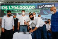Em Santo Antônio da Platina, governador anuncia R$ 4,5 milhões em obras e entrega 52 carros