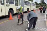 Obras de implantação do trilho digital do BUD na RMC avançam e estão na reta final