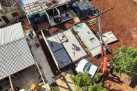 Cinco casas novas estão em construção em Rio Bonito do Iguaçu