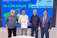 Estado anuncia mais R$ 70 milhões em recursos para pavimentação de 13 municípios