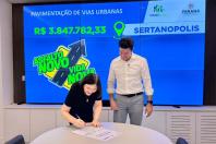 Estado anuncia mais R$ 70 milhões em recursos para pavimentação de 13 municípios