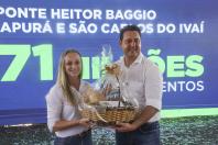 Fim da balsa: Ratinho Junior lança obra da ponte entre Japurá e São Carlos do Ivaí