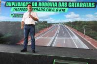 Ratinho Junior entrega 6,8 km da duplicação da Rodovia das Cataratas, em Foz do Iguaçu