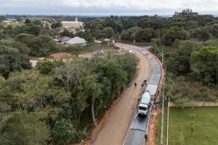 Obra da nova ligação entre Mandirituba e São José dos Pinhais entra na concretagem