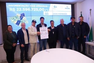 Governo do Estado autoriza mais R$ 123 milhões em obras urbanas para dez Municípios