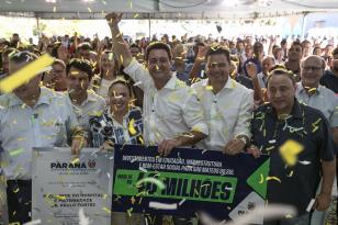 Nova escola e pavimentações: Ratinho Junior anuncia R$ 41 milhões para São Mateus do Sul