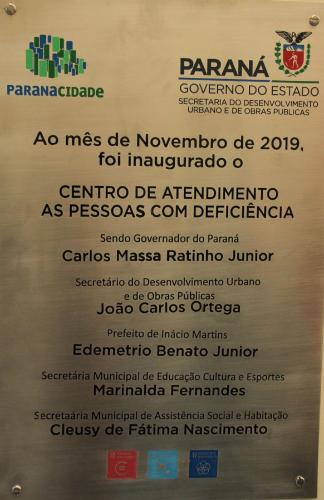 População de Inácio Martins ganha Centro de Atendimento às Pessoas com Deficiência