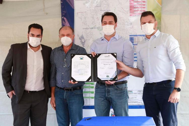 Governador autoriza início de obras em 13 Ruas de Fazenda Rio Grande na RMC