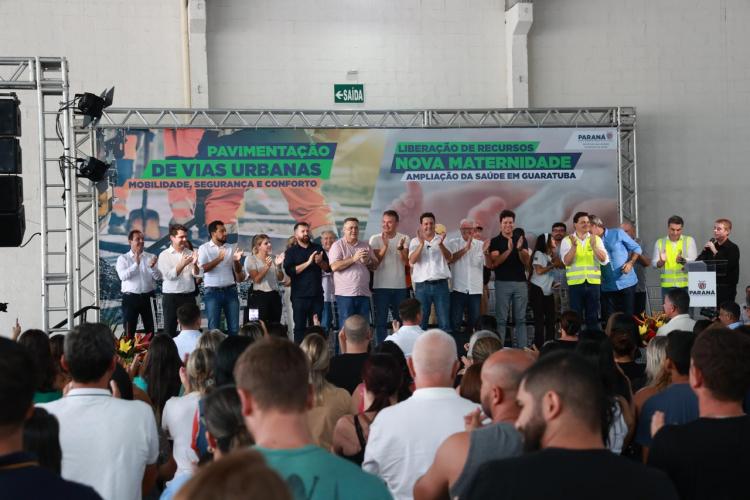 Governador anuncia R$ 10 milhões para Nova Maternidade e Pavimentação em Guaratuba
