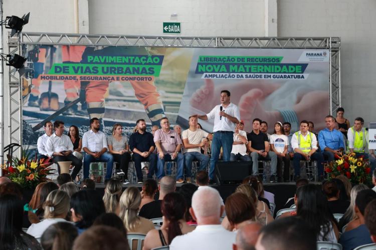 Governador anuncia R$ 10 milhões para Nova Maternidade e Pavimentação em Guaratuba