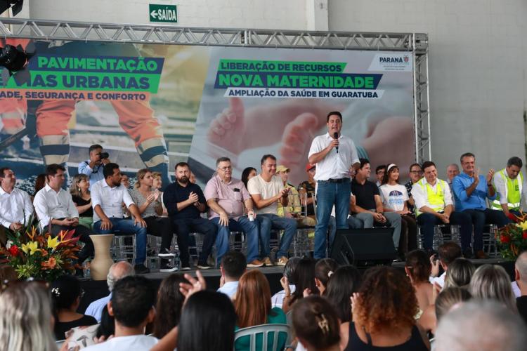 Governador anuncia R$ 10 milhões para Nova Maternidade e Pavimentação em Guaratuba