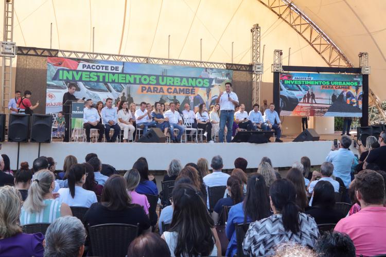 Asfalto, Viaduto, UBS e Sede da PM: Ratinho Junior libera pacotão de obras para Cambé