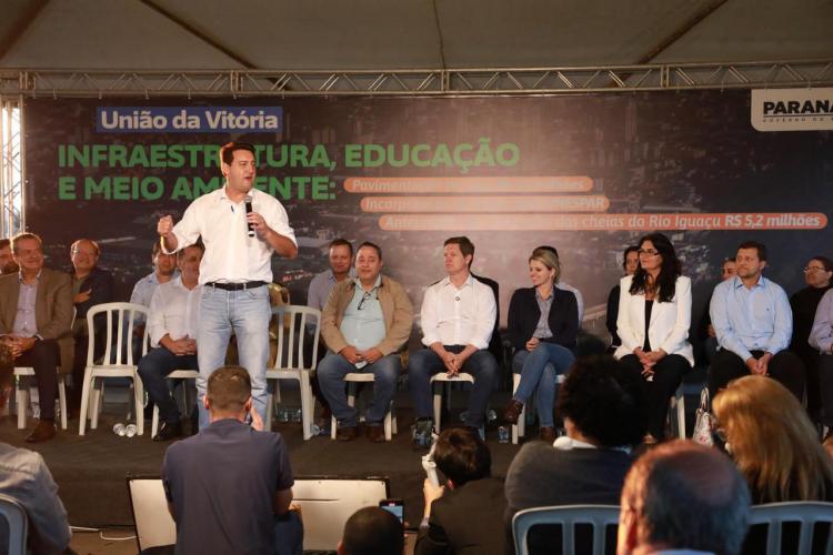 Governador libera R$ 18,5 milhões para pavimentação e iluminação em União da Vitória