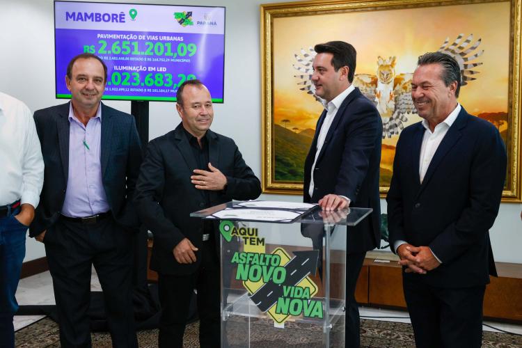 Ratinho Junior libera mais R$ 33,6 milhões para nove cidades