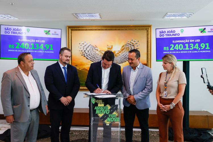 Ratinho Junior libera mais R$ 33,6 milhões para nove cidades