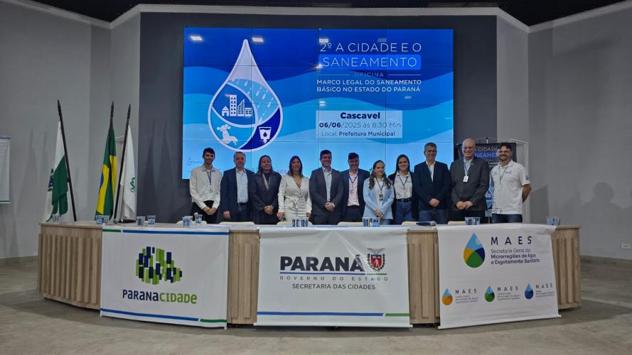 Uma força-tarefa para colocar o Paraná na “vanguarda do Marco Legal do Saneamento Básico”