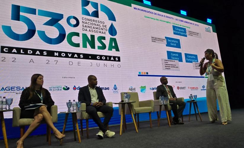 O 53º Congresso Nacional de Saneamento da Assemae, em Caldas Novas, tem representantes do Paranacidade e SECID