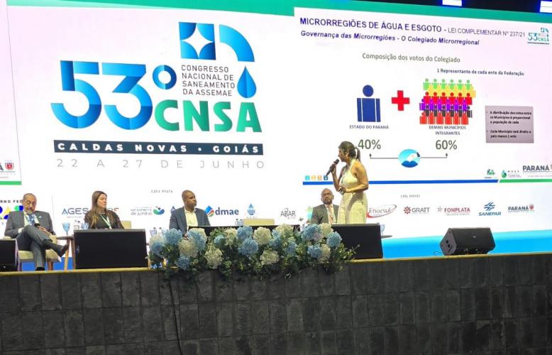 O 53º Congresso Nacional de Saneamento da Assemae, em Caldas Novas, tem representantes do Paranacidade e SECID