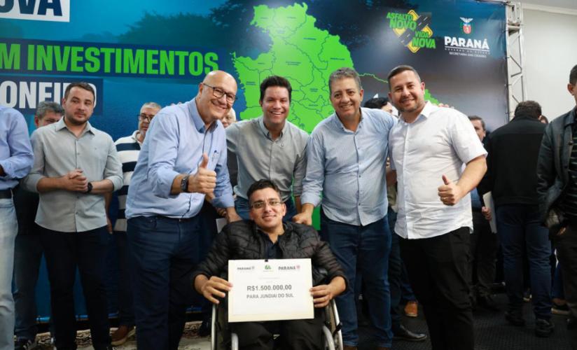 Estado repassa mais de R$ 230 milhões do Asfalto Novo, Vida Nova para Norte e Norte Pioneiro