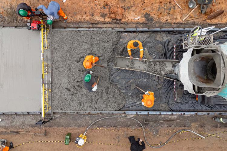 Obra da nova ligação entre Mandirituba e São José dos Pinhais entra na concretagem