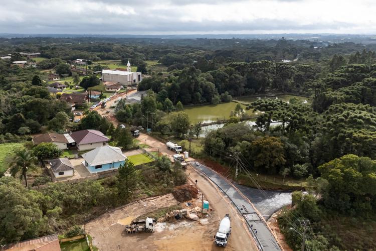 Obra da nova ligação entre Mandirituba e São José dos Pinhais entra na concretagem