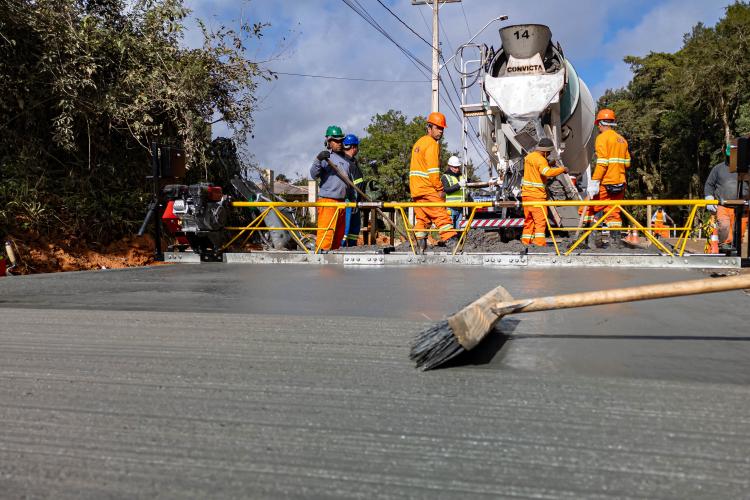 Obra da nova ligação entre Mandirituba e São José dos Pinhais entra na concretagem