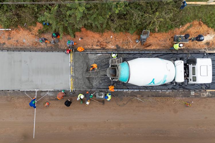Obra da nova ligação entre Mandirituba e São José dos Pinhais entra na concretagem