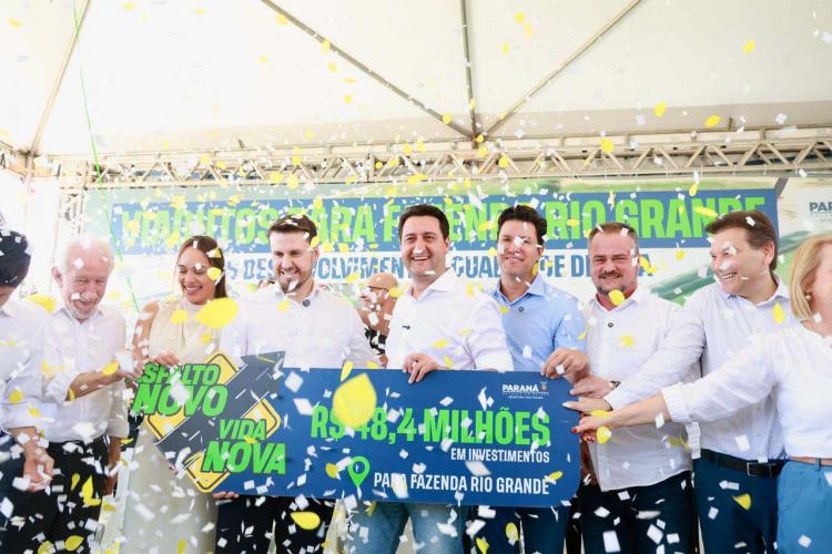 Estado libera R$ 48 milhões pelo Asfalto Novo, Vida Nova para Fazenda Rio Grande