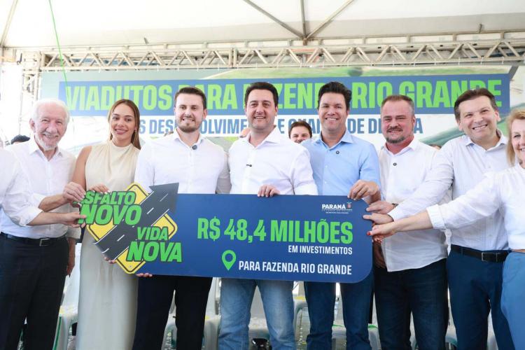 Estado libera R$ 48 milhões pelo Asfalto Novo, Vida Nova para Fazenda Rio Grande