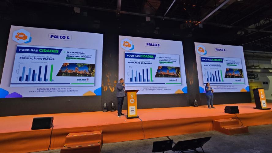 Paraná Construindo Cidades Inteligentes, Conectadas e Melhores para Todos é o lema do trabalho mostrado no Smart City em São Paulo