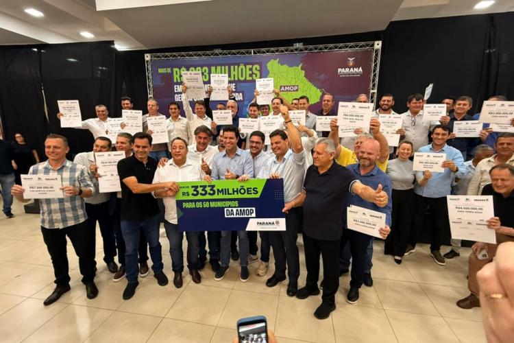 Governo do Estado anuncia mais de R$ 333 milhões para 50 cidades da região Oeste