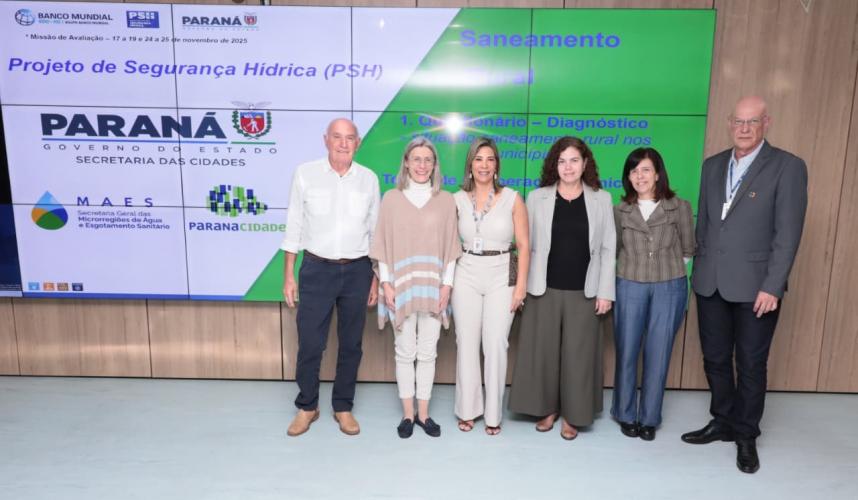 Estado e Banco Mundial discutem ações para expansão do saneamento rural no Paraná