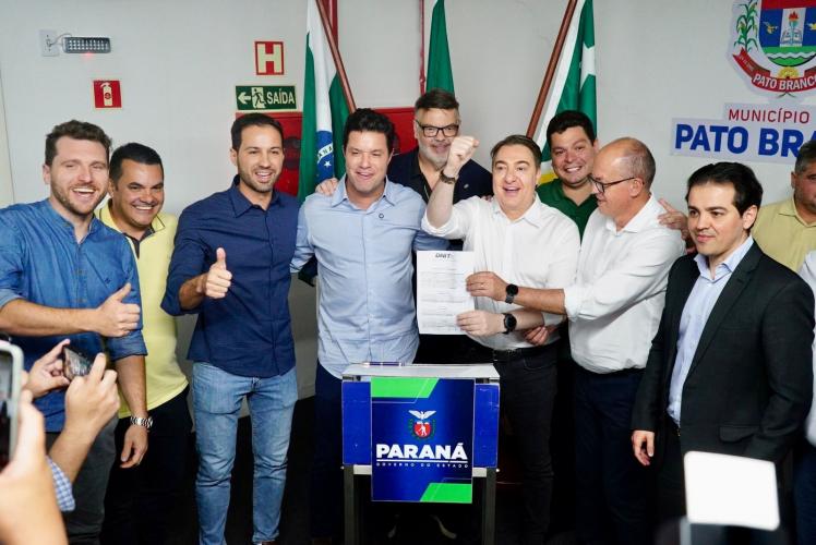 Estado anuncia R$ 106 milhões para pavimentação nova e recape em Pato Branco