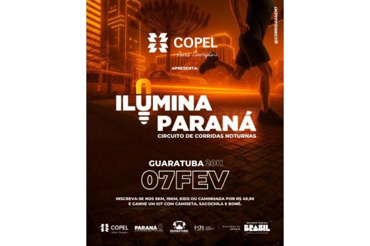 Estado e Copel vão promover corrida de rua noturna em Guaratuba no dia 7 de fevereiro