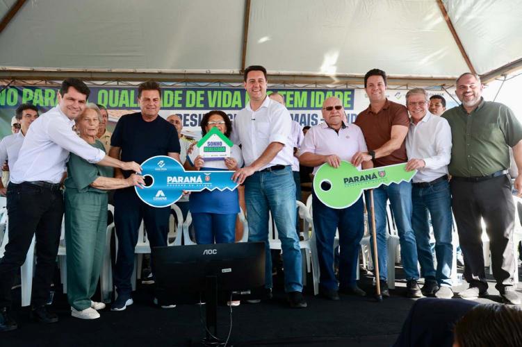 Governador inaugura o Condomínio do Idoso de Guarapuava, o 8° do Estado