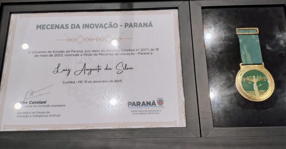 Secretário das Cidades, Guto Silva, é homenageado com a comenda “Mecenas da Inovação”