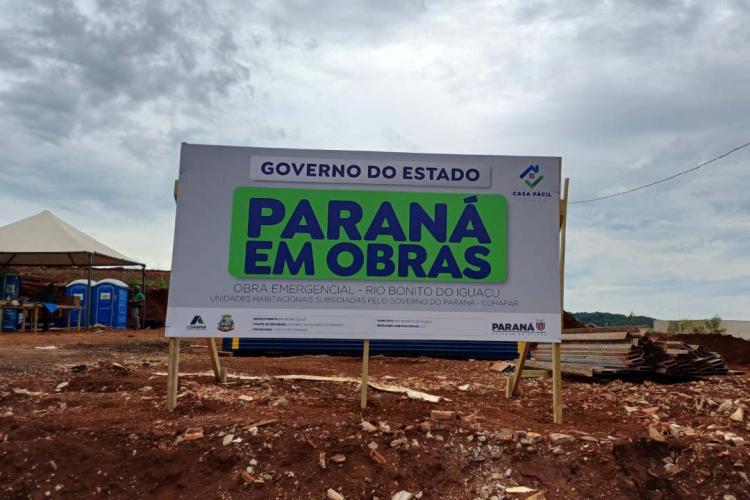 Primeira casa erguida pelo Estado está praticamente concluída em Rio Bonito do Iguaçu
