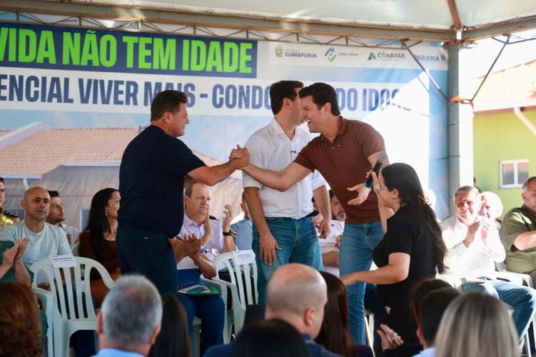Governador inaugura o Condomínio do Idoso de Guarapuava, o 8° do Estado