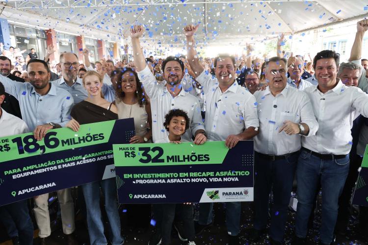 Da saúde ao saneamento, Estado anuncia investimento de mais de R$ 1 bilhão em Apucarana