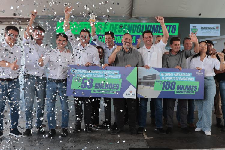 Com ampliação do aeroporto, governador anuncia pacote de R$ 190 milhões para Guarapuava