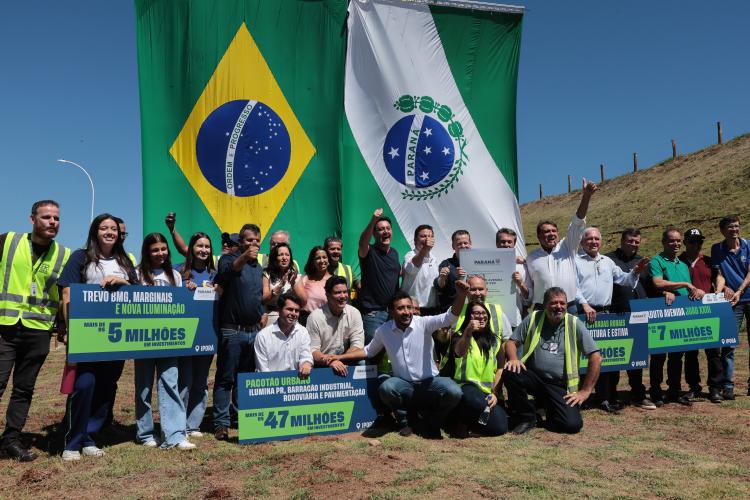 Ratinho Junior inaugura viaduto e anuncia R$ 72 milhões de investimentos em Iporã