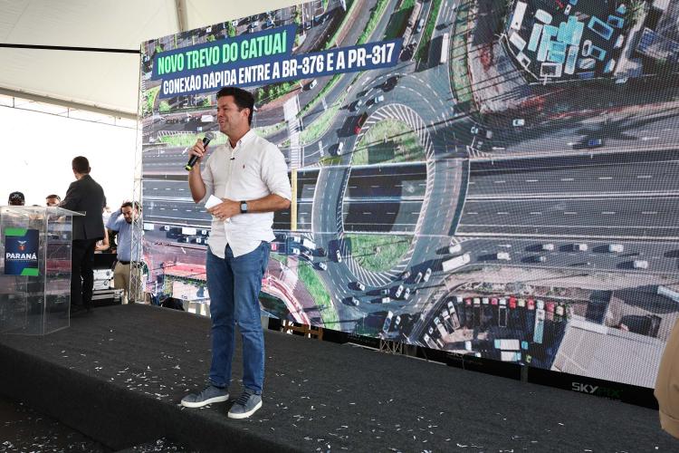 Com aporte de R$ 50 milhões, Ratinho Junior inaugura novo Trevo do Catuaí, em Maringá