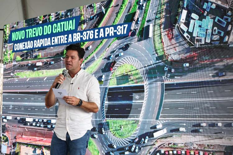 Com aporte de R$ 50 milhões, Ratinho Junior inaugura novo Trevo do Catuaí, em Maringá