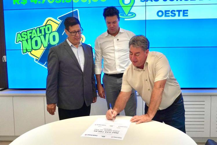 Estado anuncia mais R$ 70 milhões em recursos para pavimentação de 13 municípios