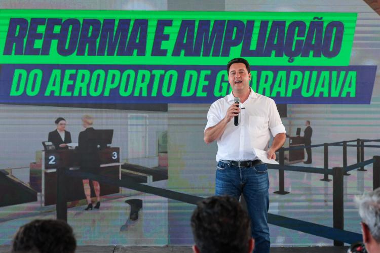 Com ampliação do aeroporto, governador anuncia pacote de R$ 190 milhões para Guarapuava