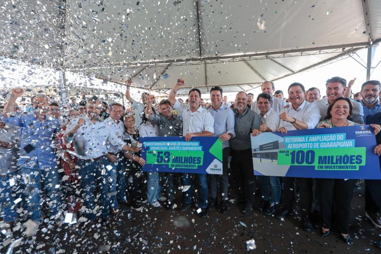 Com ampliação do aeroporto, governador anuncia pacote de R$ 190 milhões para Guarapuava