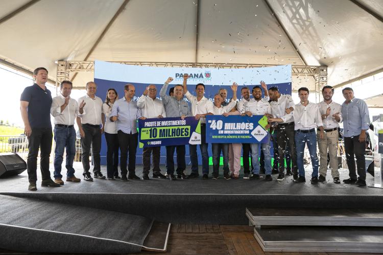 Governador anuncia R$ 10,8 milhões em novas obras e maquinários para Paiçandu