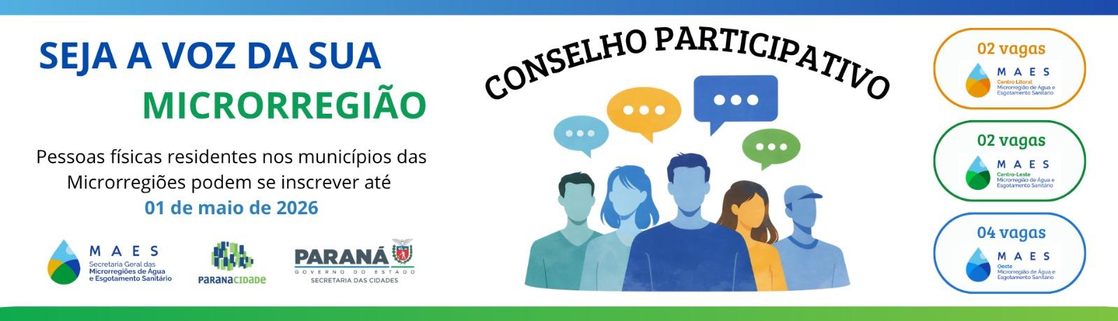Microrregiões abrem processos para recomposição do Conselho Participativo e do Comitê Técnico