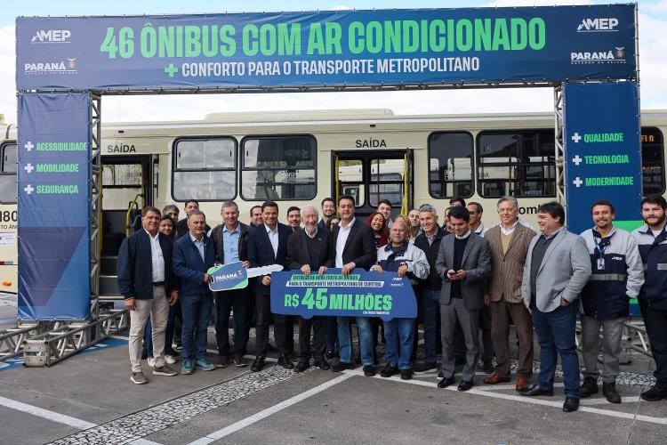 Frota da RMC ganha 46 novos ônibus com ar-condicionado e câmera de segurança